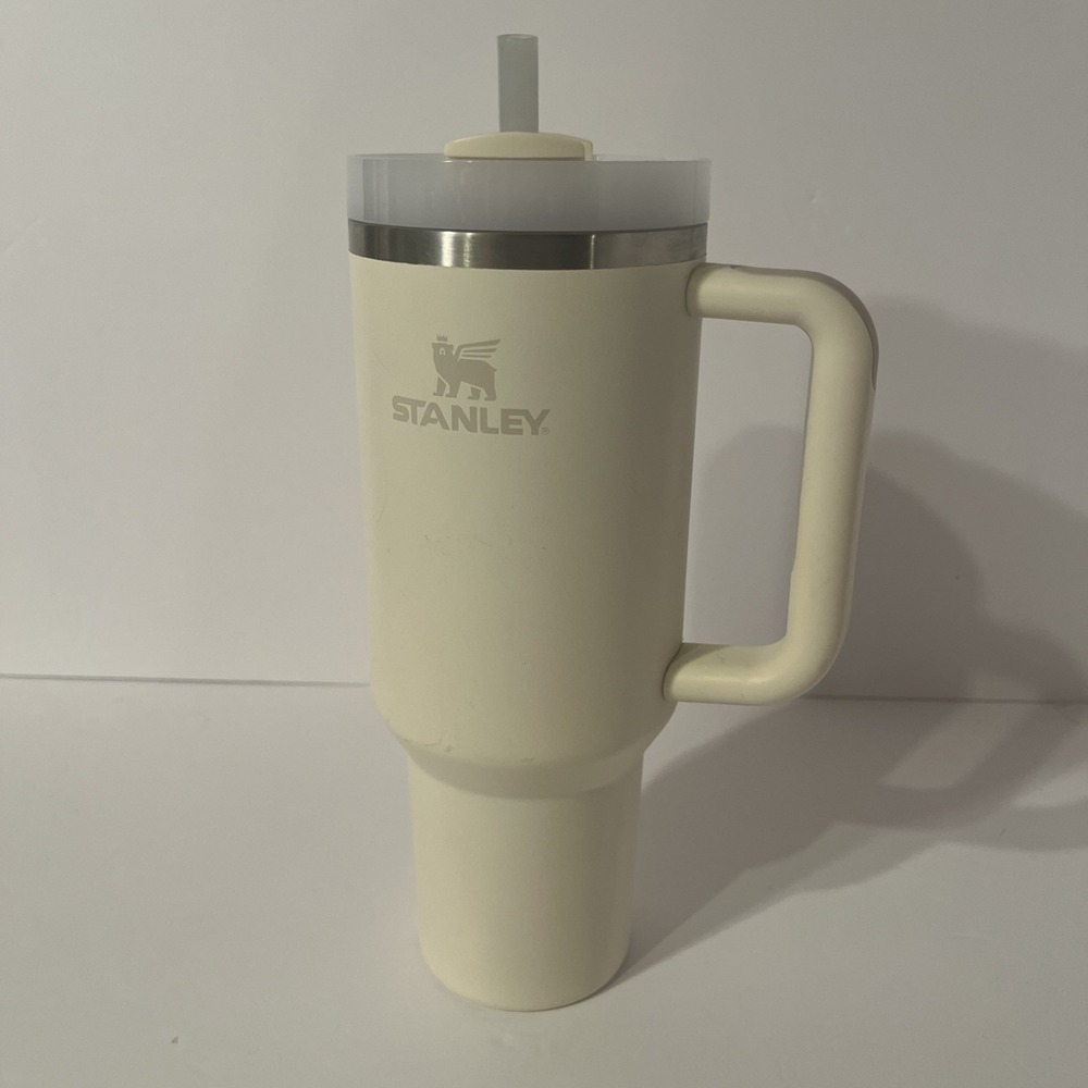 Stanley Cup 40oz off white cream Tumbler Stainless Steel